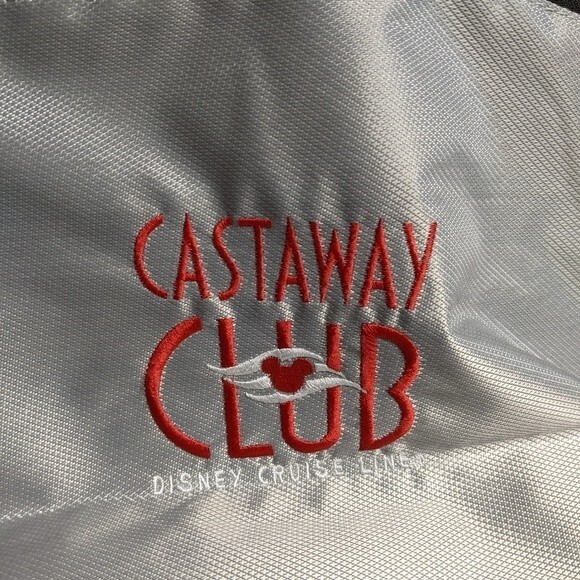 Disney Castaway Club Crossbody Back Bag Backpack Grey / Silver Cruise Vacation - Picture 2 of 10